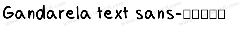 Gandarela text sans字体转换